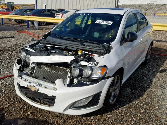 1G1JG5SB4F4144222 - 2015 CHEVROLET SONIC RS WHITE photo 2