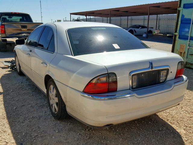 1LNHM86S73Y702381 - 2003 LINCOLN LS WHITE photo 3