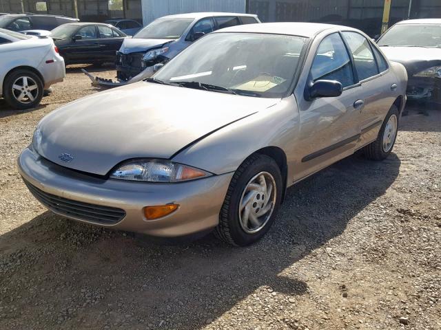 1G1JF5246V7317739 - 1997 CHEVROLET CAVALIER L BEIGE photo 2