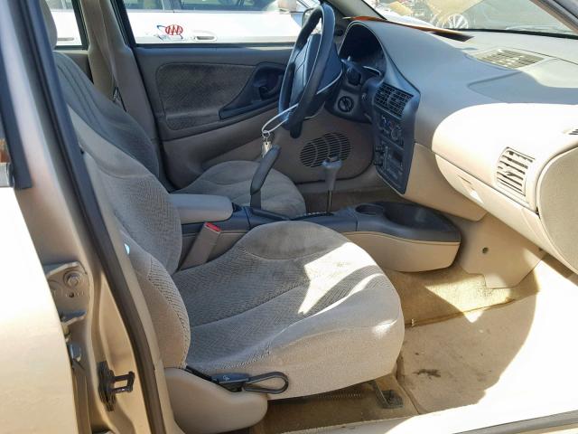 1G1JF5246V7317739 - 1997 CHEVROLET CAVALIER L BEIGE photo 5