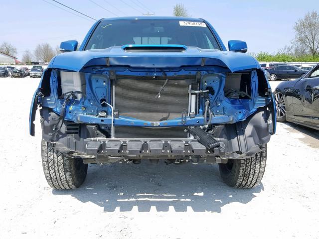 3TMCZ5AN9HM051712 - 2017 TOYOTA TACOMA DOU BLUE photo 9