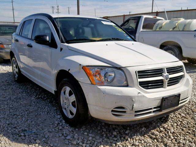 1B3HB28B17D174758 - 2007 DODGE CALIBER WHITE photo 1