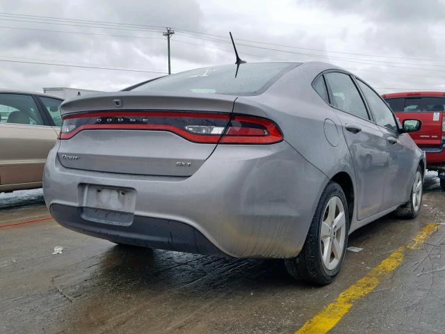 1C3CDFBB2GD592737 - 2016 DODGE DART SXT SILVER photo 4