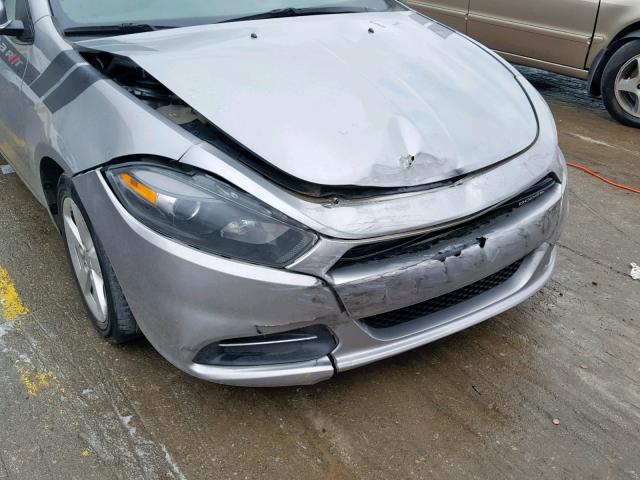 1C3CDFBB2GD592737 - 2016 DODGE DART SXT SILVER photo 9