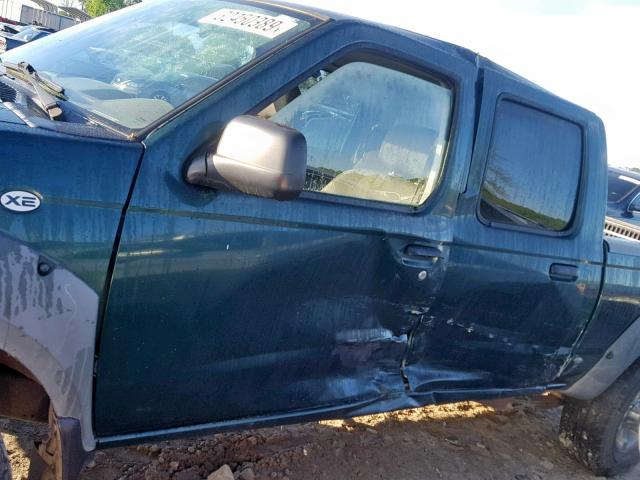 1N6ED29X22C393858 - 2002 NISSAN FRONTIER C GREEN photo 9