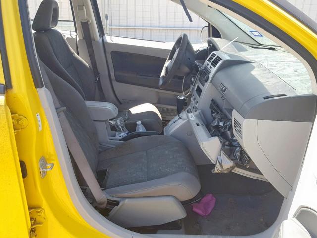 1B3HB48B07D576623 - 2007 DODGE CALIBER SX YELLOW photo 5