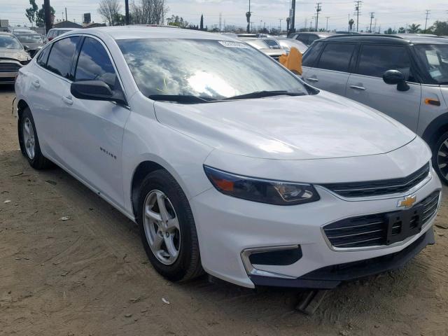 1G1ZB5STXGF326314 - 2016 CHEVROLET MALIBU LS WHITE photo 1