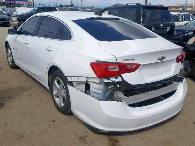 1G1ZB5STXGF326314 - 2016 CHEVROLET MALIBU LS WHITE photo 3