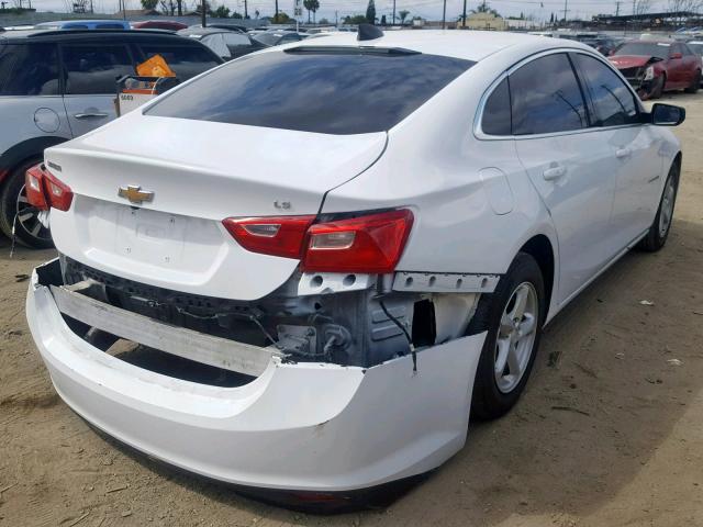 1G1ZB5STXGF326314 - 2016 CHEVROLET MALIBU LS WHITE photo 4