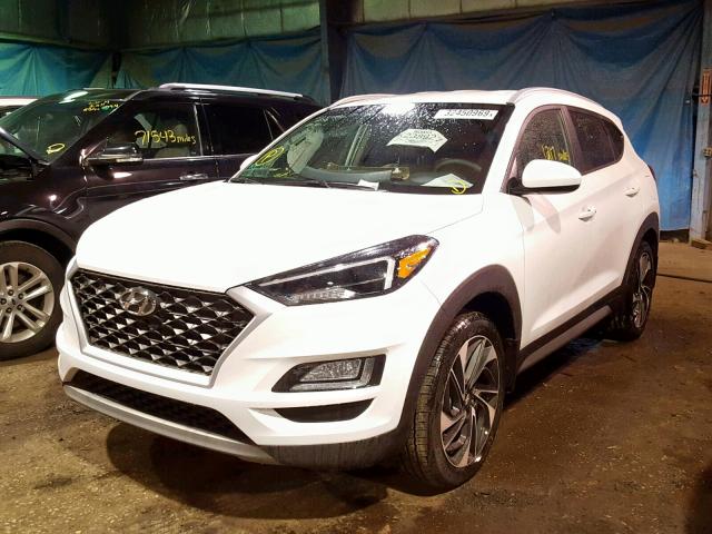 KM8J3CAL5KU885518 - 2019 HYUNDAI TUCSON LIM WHITE photo 2