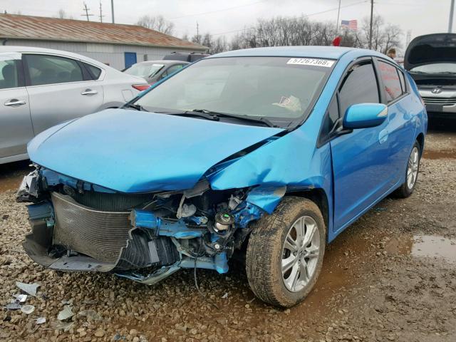 JHMZE2H70AS015382 - 2010 HONDA INSIGHT BLUE photo 2