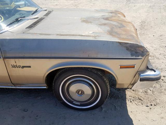 1Y17H4K130434 - 1974 CHEVROLET NOVA GOLD photo 9