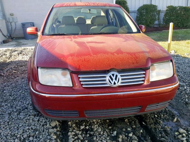 3VWRK69M25M027373 - 2005 VOLKSWAGEN JETTA GL RED photo 9