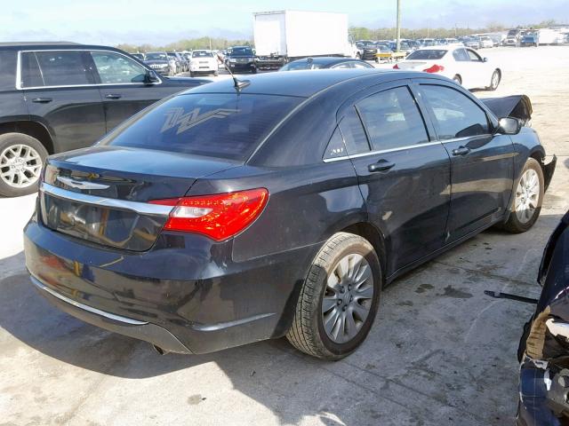 1C3CCBAG9DN767662 - 2013 CHRYSLER 200 LX BLACK photo 4