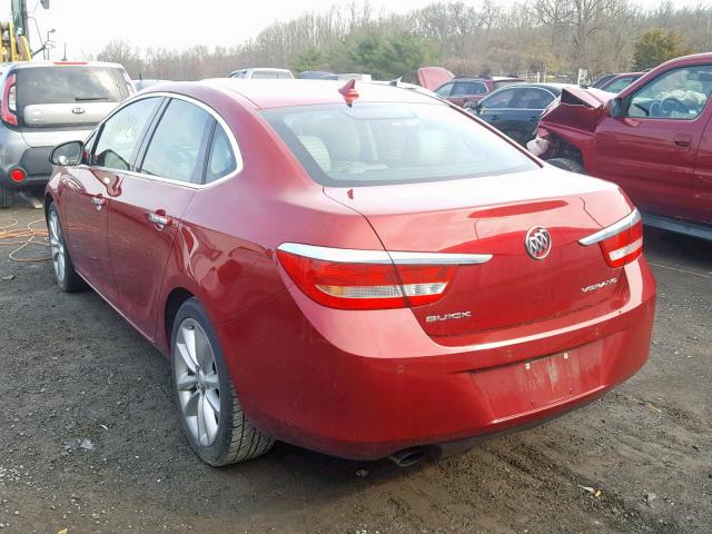 1G4PR5SK0D4158316 - 2013 BUICK VERANO CON RED photo 3