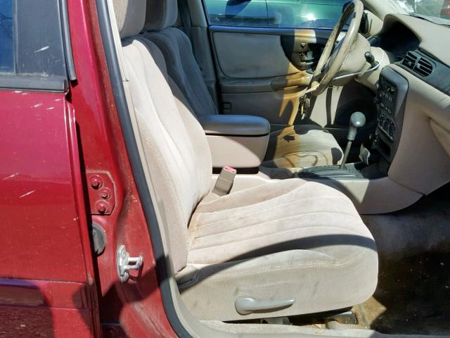 1G1ND52F55M218503 - 2005 CHEVROLET CLASSIC BURGUNDY photo 5