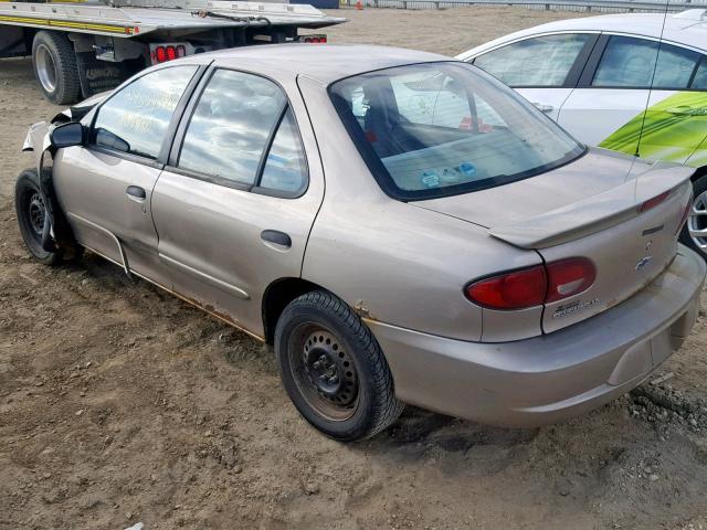 1G1JF5246Y7397841 - 2000 CHEVROLET CAVALIER L GOLD photo 3