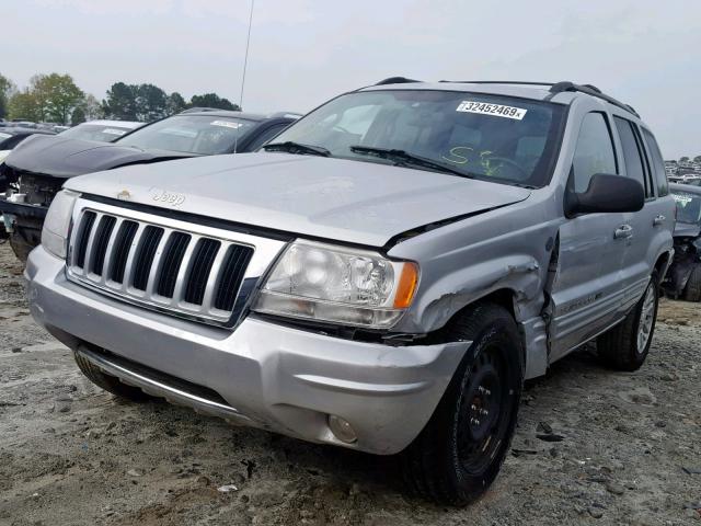 1J4GW58N04C313963 - 2004 JEEP GRAND CHER SILVER photo 2