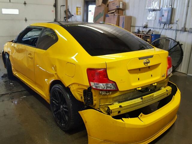 JTKJF5C79C3028965 - 2012 TOYOTA SCION TC ყვითელი ფოტო 3