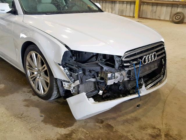 WAURMAFD3EN002649 - 2014 AUDI A8 L TDI WHITE photo 9