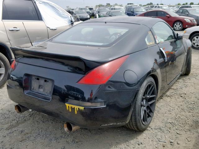 JN1AZ34EX5M653813 - 2005 NISSAN 350Z COUPE BLACK photo 4