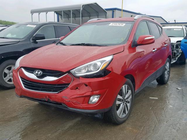 KM8JU3AG7FU058948 - 2015 HYUNDAI TUCSON LIM RED photo 2