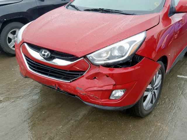 KM8JU3AG7FU058948 - 2015 HYUNDAI TUCSON LIM RED photo 9