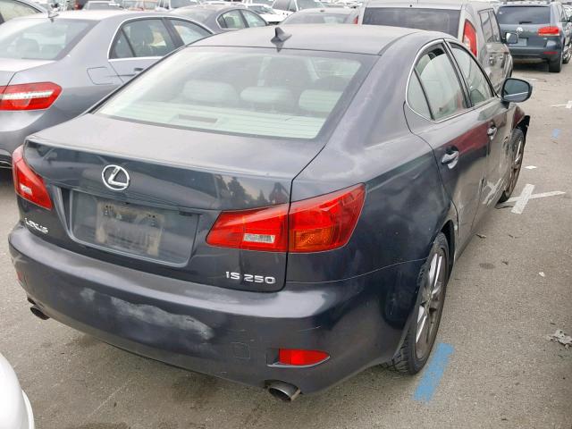 JTHBK262082079675 - 2008 LEXUS IS 250 CHARCOAL photo 4