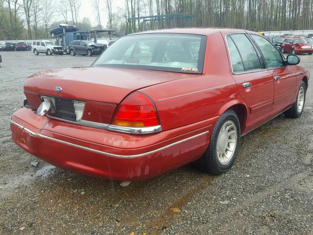 2FAFP74W5YX101504 - 2000 FORD CROWN VICT RED photo 4