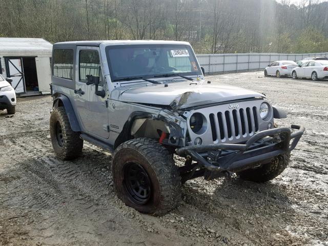 1C4AJWAG4EL185241 - 2014 JEEP WRANGLER S SILVER photo 1