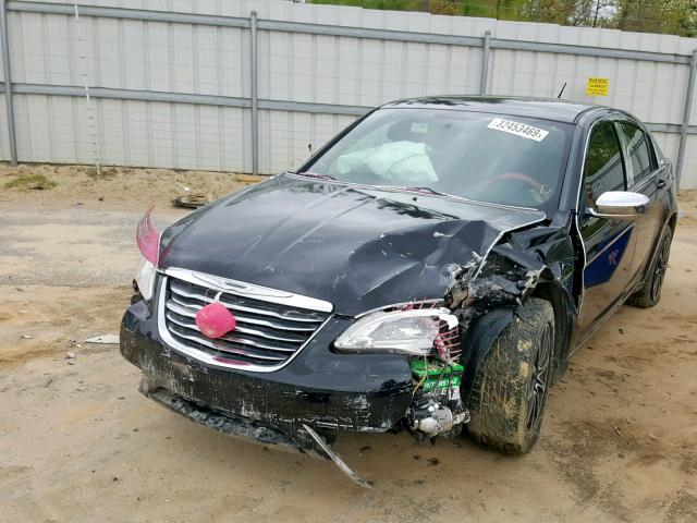 1C3CCBAB9CN166920 - 2012 CHRYSLER 200 LX BLACK photo 2