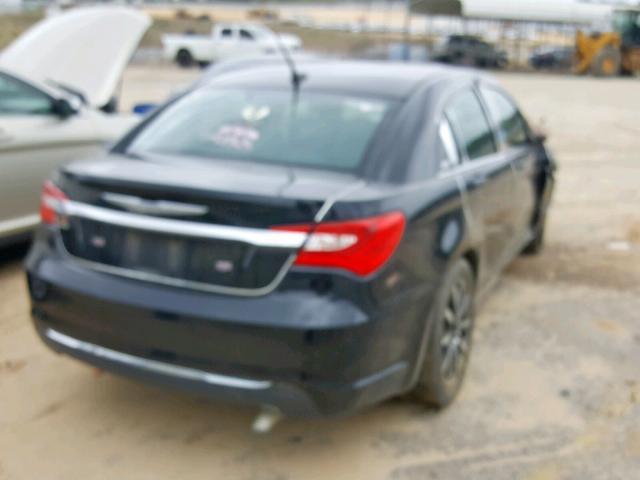 1C3CCBAB9CN166920 - 2012 CHRYSLER 200 LX BLACK photo 4