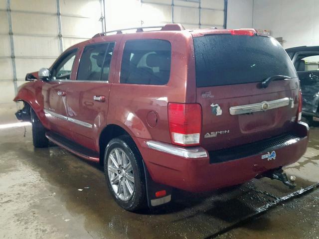 1A8HW58288F119159 - 2008 CHRYSLER ASPEN LIMI RED photo 3