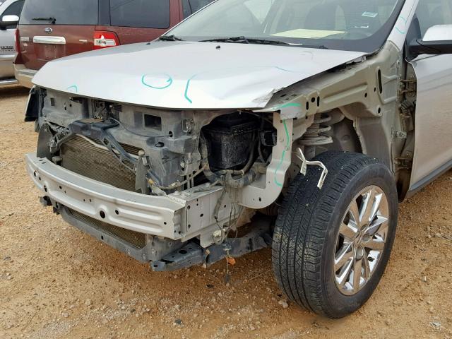 2FMDK3KC8DBB75682 - 2013 FORD EDGE LIMIT SILVER photo 9