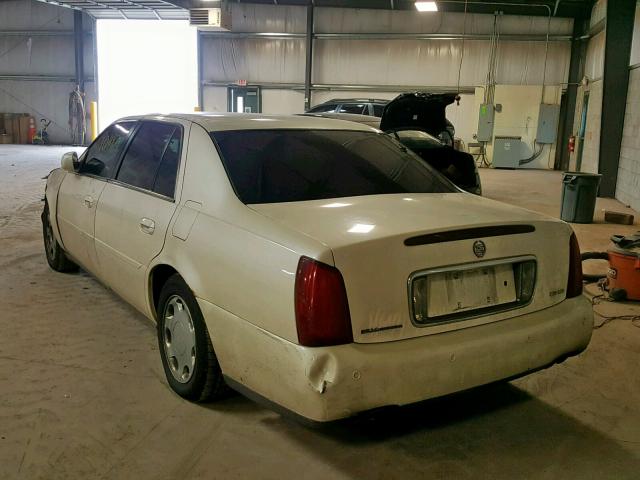 1G6KE54Y71U117336 - 2001 CADILLAC DEVILLE DH CREAM photo 3