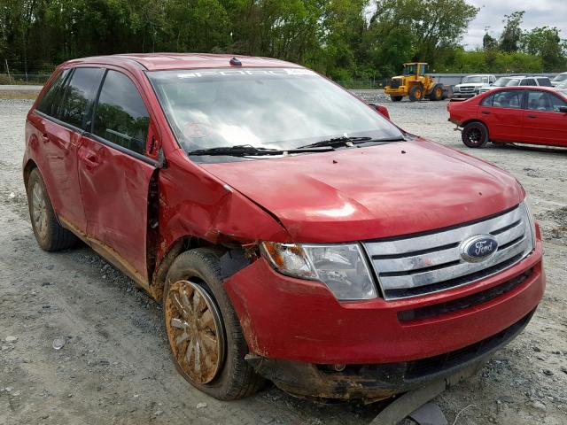 2FMDK3JC7ABB38149 - 2010 FORD EDGE SEL RED photo 1