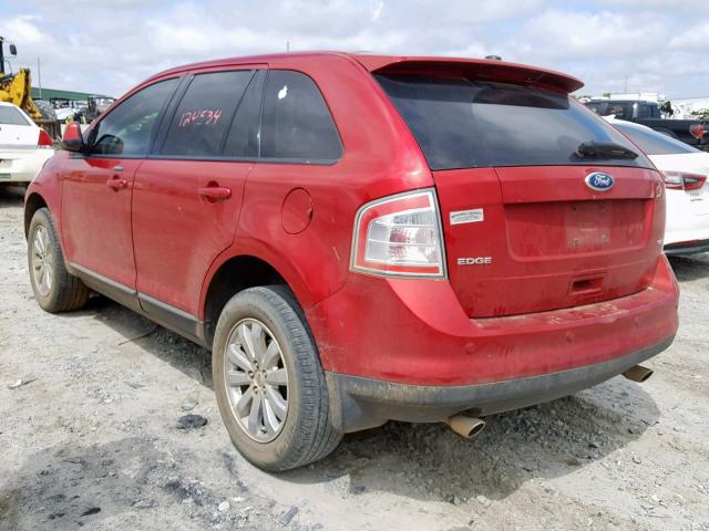 2FMDK3JC7ABB38149 - 2010 FORD EDGE SEL RED photo 3