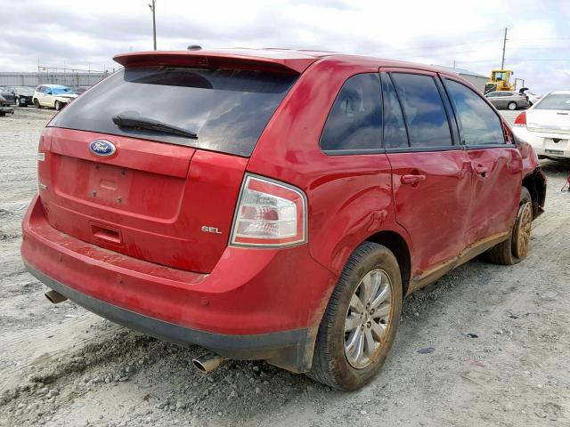 2FMDK3JC7ABB38149 - 2010 FORD EDGE SEL RED photo 4