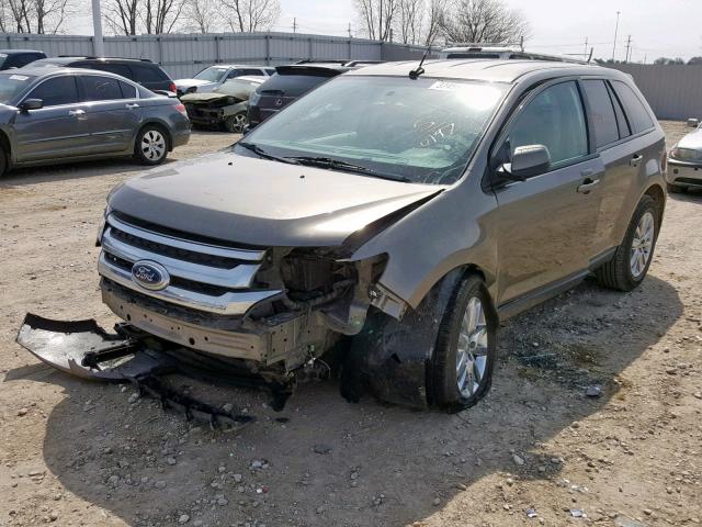 2FMDK3JC6CBA40197 - 2012 FORD EDGE SEL GREEN photo 2