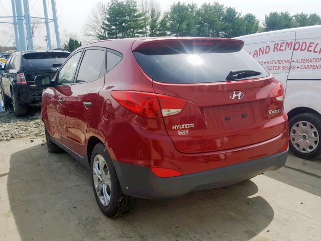 KM8JT3AB3CU507058 - 2012 HYUNDAI TUCSON GL RED photo 3