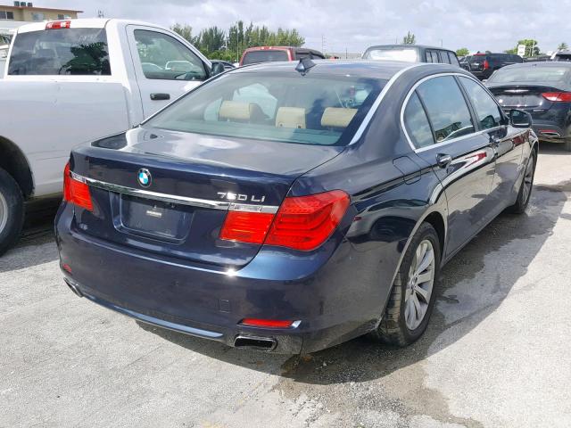 WBAKB83569CY59773 - 2009 BMW 750 LI BLUE photo 4