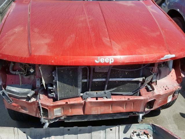 1J8GW68J02C105581 - 2002 JEEP GRAND CHER RED photo 9