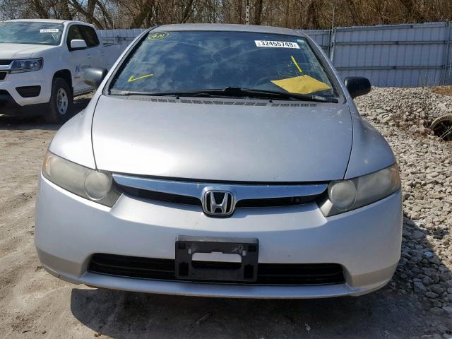 2HGFA16278H105066 - 2008 HONDA CIVIC DX SILVER photo 9