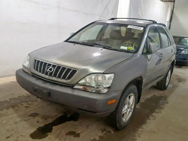 JTJHF10U810213335 - 2001 LEXUS RX 300 GRAY photo 2