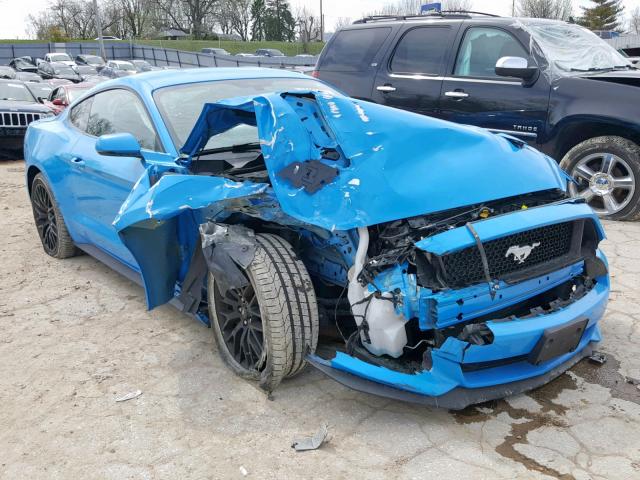 1FA6P8CF6H5323297 - 2017 FORD MUSTANG GT BLUE photo 1