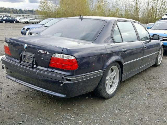 WBAGJ034X1DD74359 - 2001 BMW 750 IL BLACK photo 4