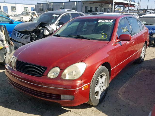 JT8BD68S9Y0086280 - 2000 LEXUS GS 300 RED photo 2