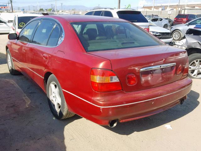 JT8BD68S9Y0086280 - 2000 LEXUS GS 300 RED photo 3