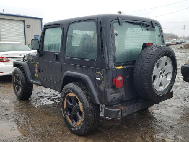 1J4FA39S92P727607 - 2002 JEEP WRANGLER / BLACK photo 3