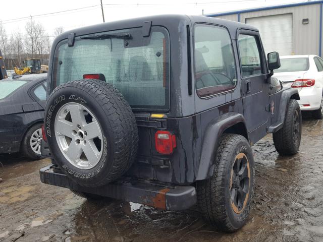 1J4FA39S92P727607 - 2002 JEEP WRANGLER / BLACK photo 4